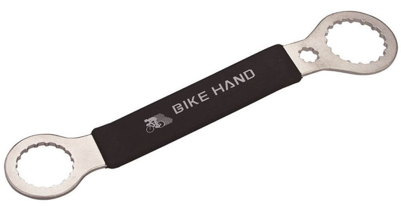 Купить Ключ-съемник каретки BIKE HAND YC-306BB для Shimano Hollowtech II с переходником BB-9000