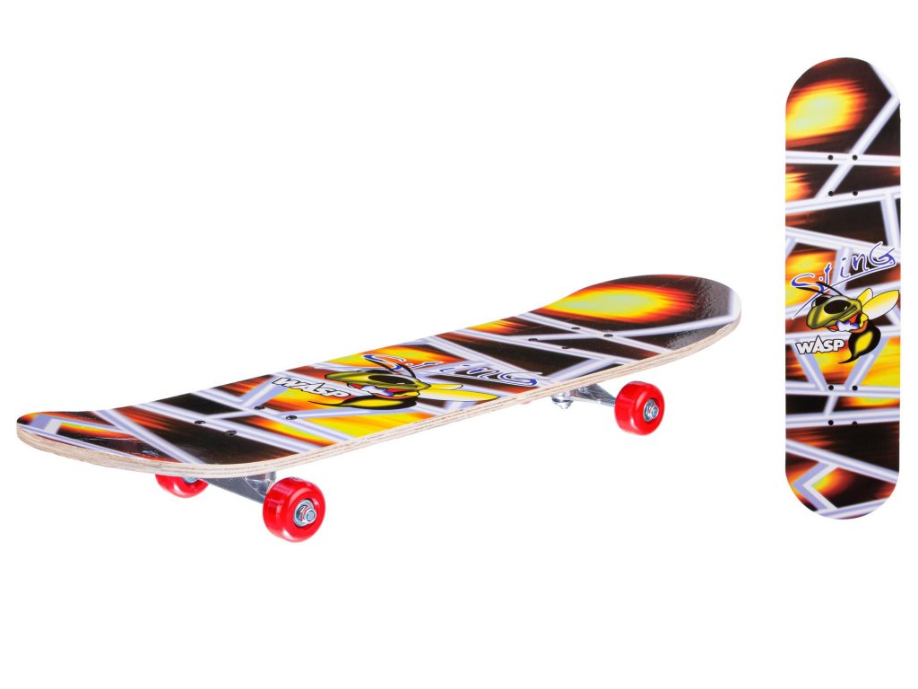 Купить Скейтборд деревянный, с принтом, колеса PVC 79x20 см