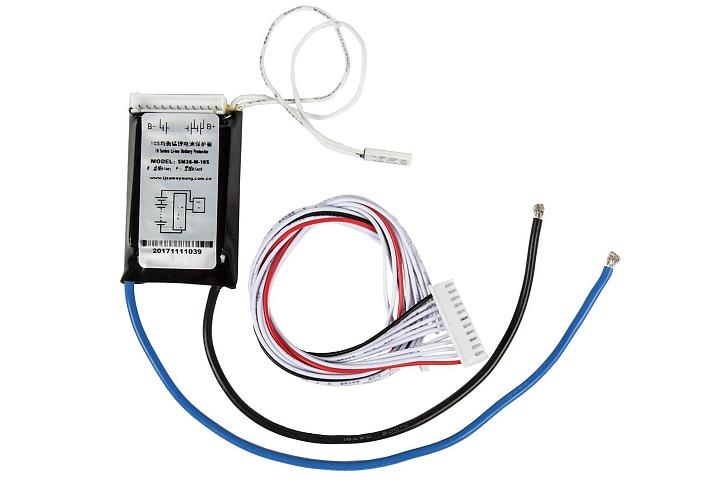 Купить Плата BMS 36V 20A, SM36-M-10S