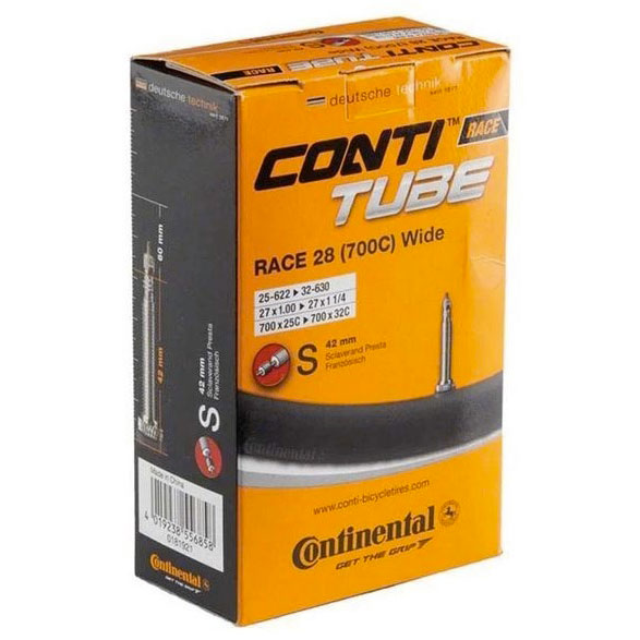 Купить Камера CONTINENTAL Race 28 Wide 700cx25-32, спортивный 60 мм