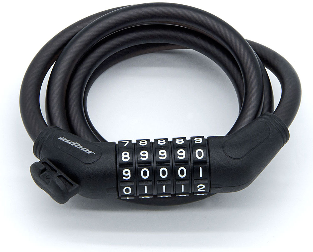 Купить Замок велосипедный кодовый AUTHOR ASL-44 SpirCod, 10х1500 мм